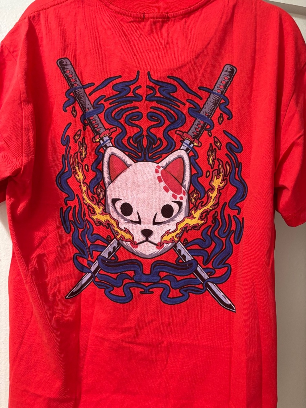 INVICTA KURU Anime x Red Black Graphic Workout T-Shirt Mens Large With Bag